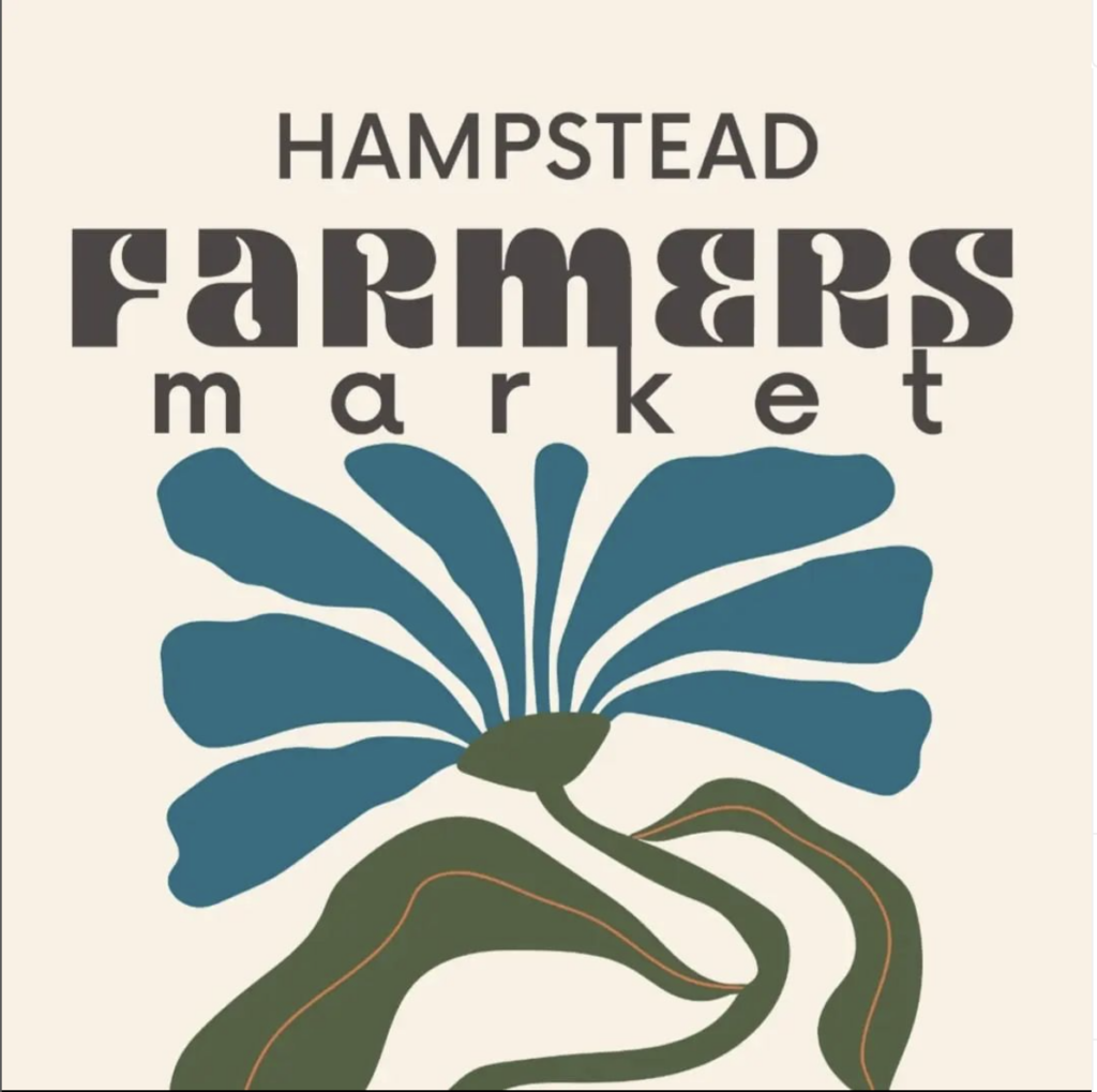 hampstead NC farmers market logo modern looks like a flower?