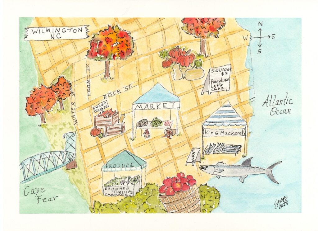 map of down town wilmington
